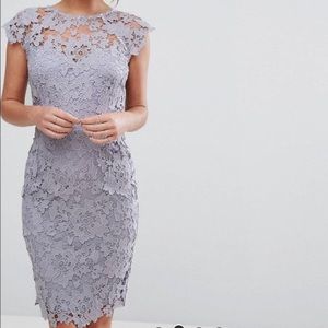 Paper dolls lavender lace dress